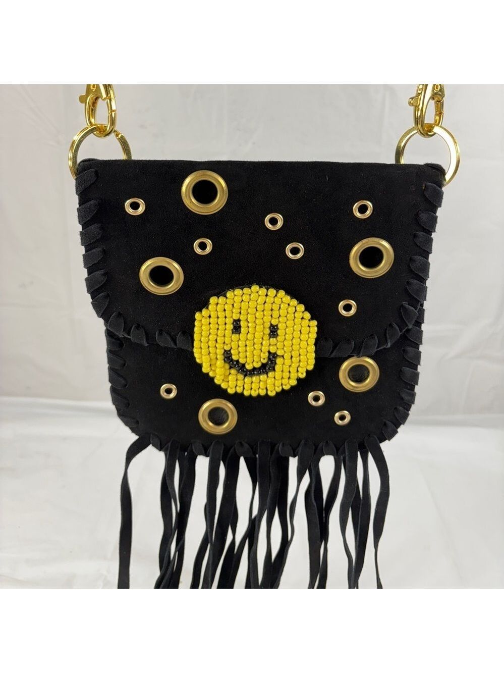 Leather Fringe Crossbody Bag